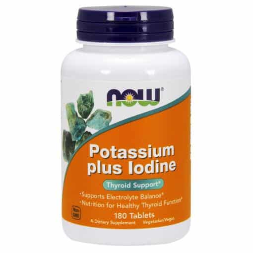NOW Foods - Potassium plus Iodine - 180 tabs