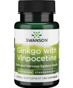 Swanson - Ginkgo with Vinpocetine Standardized - 60 caps