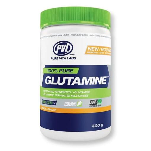 PVL Essentials - 100 % reines Glutamin, Orange - 400 g