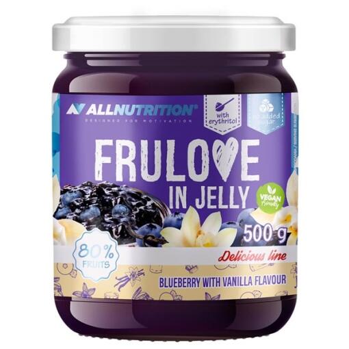 Allnutrition - Frulove Gelee, Blaubeeren mit Vanille - 500g