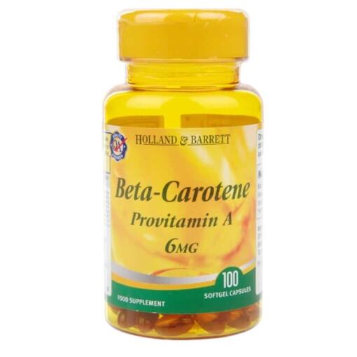 Holland & Barrett - Beta-Carotin, 6 mg - 100 Kapseln