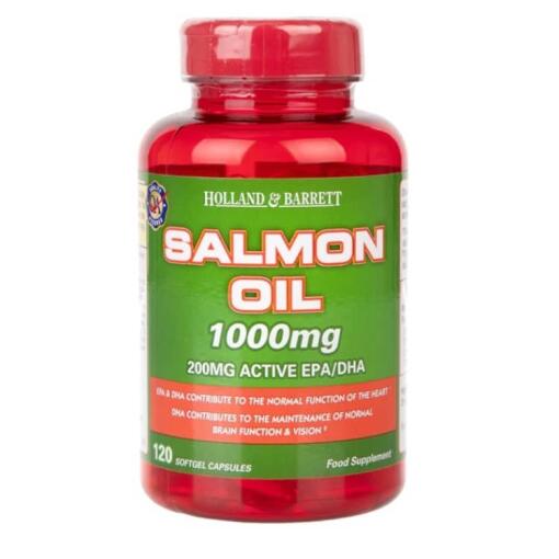 Holland & Barrett - Lachsöl, 1000 mg - 120 Weichkapseln