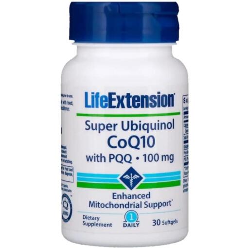 Life Extension - Super Ubiquinol CoQ10 mit PQQ, 100 mg - 30 Weichkapseln