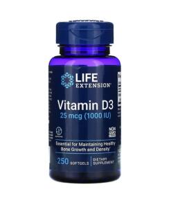 Life Extension - Vitamin D3, 1000 IE - 250 Weichkapseln