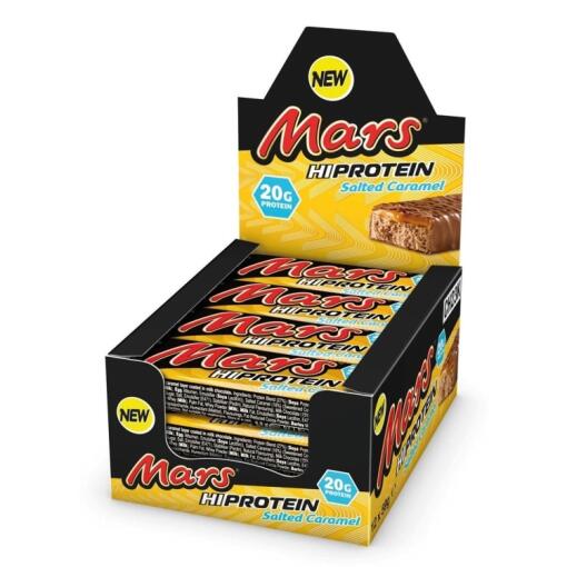 Mars - Mars Hi-Protein Riegel, Salzkaramell - 12 Riegel