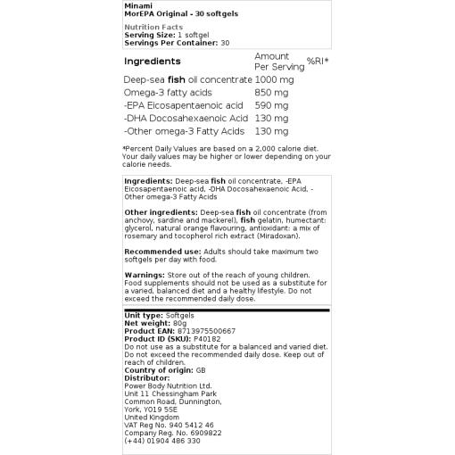 Minami - MorEPA Original - 30 Weichkapseln – Bild 2