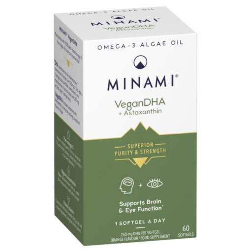 Minami - VeganDHA + Astaxanthin - 60 Weichkapseln