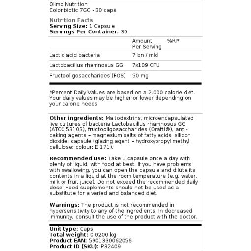 Colonbiotic 7GG - 30 Kapseln – Bild 2