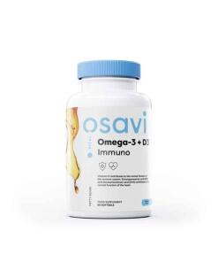 Osavi - Omega-3 + D3 Immun, Zitrone - 60 Weichkapseln