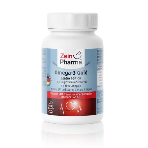 Zein Pharma - Omega-3 Gold - Cardio Edition, 1000 mg - 30 Kapseln