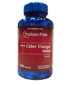Puritan's Pride - Æblecidereddike, 480 mg - 200 tabletter