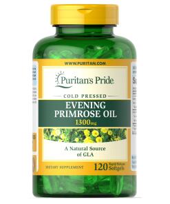 Puritan's Pride - Aftenprimulaolie, 1300 mg - 120 bløde gelatinekapsler
