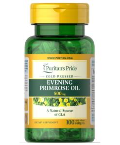 Puritan's Pride - Aftenprimulaolie, 500 mg - 100 bløde gelatinekapsler