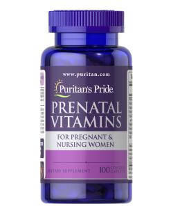 Puritan's Pride - Prænatal vitaminer - 100 tabletter