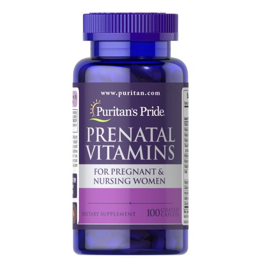Puritan's Pride - Prænatal vitaminer - 100 tabletter