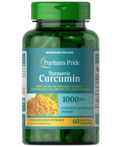 Puritan's Pride - Gurkemeje Curcumin, 1000 mg - 60 kapsler