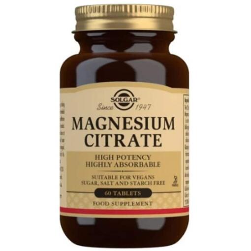 Solgar - Magnesiumcitrat - 60 Tabletten