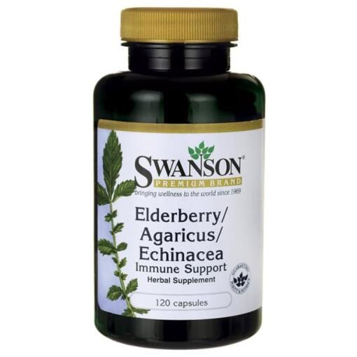 Swanson - Holunder/Agaricus/Echinacea (Immunabwehr) - 120 Kapseln