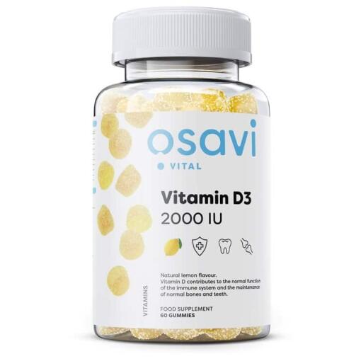 Osavi - Vitamin D3, 2000 IE (Zitrone) - 60 Gummibärchen