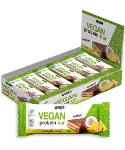 Weider - Vegansk Proteinbar, Ananas Kokosnød - 12 x 35g