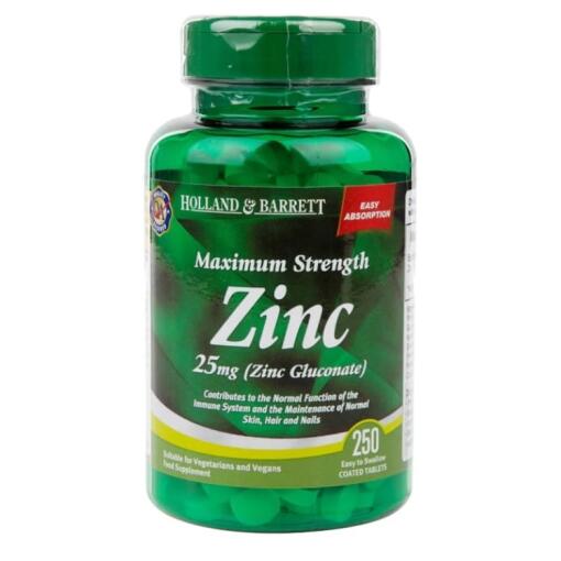 Holland & Barrett - Zinkgluconat, 25 mg - 250 Tabletten