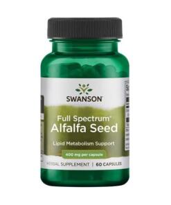 Swanson - Vollspektrum Alfalfa-Samen, 400 mg - 60 Kapseln