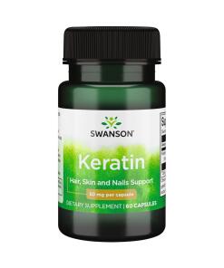 SWANSON Keratin (Keratyna) 50mg 60 kaps