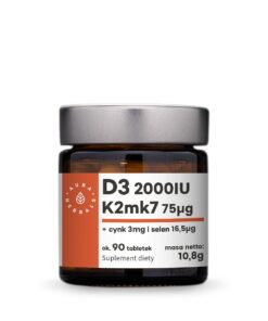 AURA HERBALS Vitamin D3 + K2 + Zinc + Selenium (90 tabs)