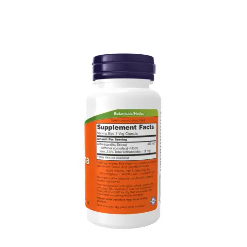 Ashwagandha Extract 450 mg – NOW Foods | 180 Veg Capsules – Bild 2