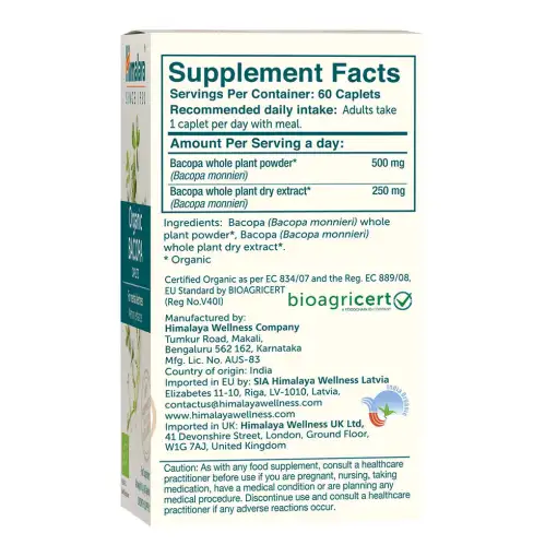 Bacopa – 60 Caplets | Himalaya - immagine 2