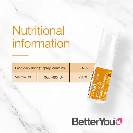 BetterYou DLux Junior Daily Vitamin D Oral Spray – 15 ml - Image 2