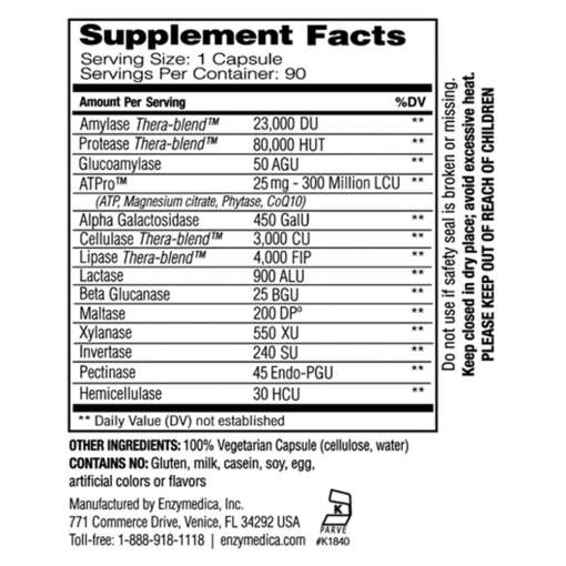 Digest Gold with ATPro – 45 Caps | Enzymedica – Image 3