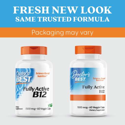 Doctor's Best Fully Active B12, 1500 mcg – 60 Vcaps - Image 5