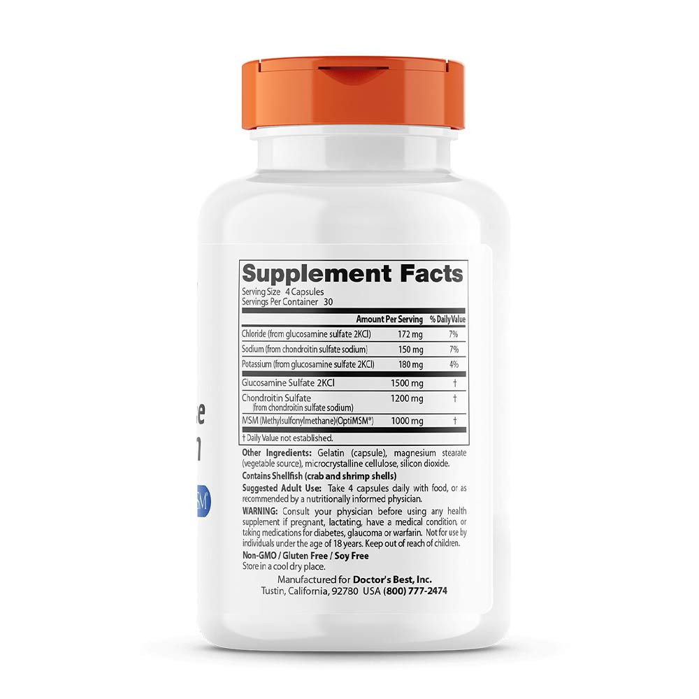 Glucosamine Chondroitin MSM with OptiMSM - 120 caps – Bild 2