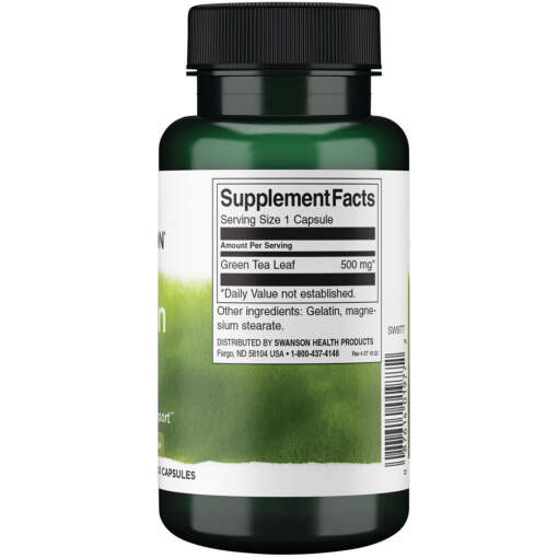 Green Tea 500mg – 100 Caps | Swanson – Image 3