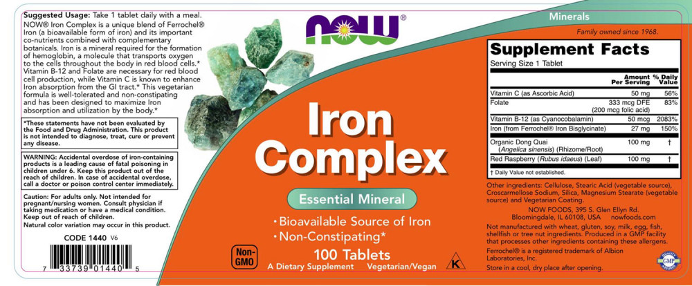 Iron Complex - 100 tablets – Bild 2