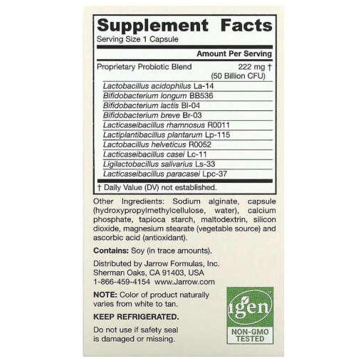 Jarro-Dophilus Ultra Gut Rescue, 50 Billion CFU – 60 vcaps – Image 3