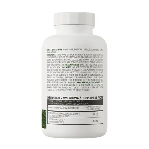 OstroVit Lion's Mane Extract – 60 vcaps – Image 2