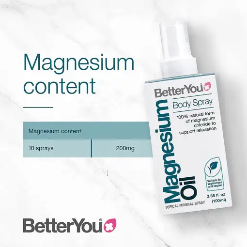 BetterYou Magnesium Oil Original Spray – 100ml (600 Sprays) – Bild 2