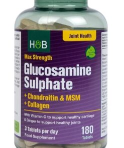 Max Strength Glucosamine Sulphate + Chondroitin & MSM + Collagen - 180 tablets