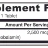 2500mcg (Tropical) - 100 vegan chewable tabs