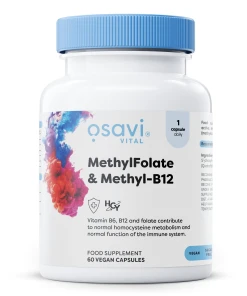 Methylfolat & Methyl-B12 – 60 vegane Kapseln