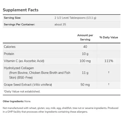 NOW Foods Multi Collagen Protein Powder – 454 g - immagine 2
