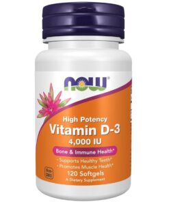 NOW FOODS Vitamin D3 4000 IU (120 sgels)
