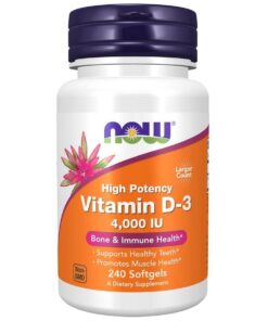 NOW FOODS Vitamin D3 4000 IU (240 sgels)