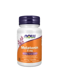 NOW Melatonin 5 mg (60 Veg Capsules)