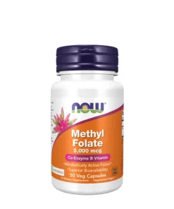 NOW Methyl Folate 5000 mcg (50 Veg Capsules)