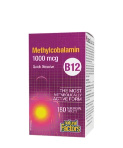 Natural Factors B12 Methylcobalamin 1000 mcg (180 Tablets)