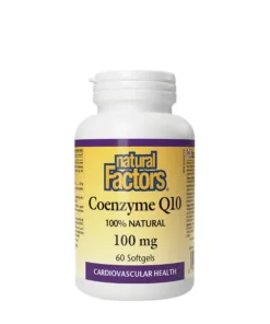 Natural Factors Coenzyme Q10 100 % Natural 100 mg (60 Softgels)