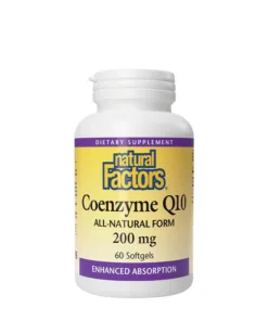 Natural Factors Coenzyme Q10 100 % Natural  (60 Softgels)